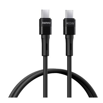  Дата-кабель REMAX RC-C091 Leya Series 65W PD Fast Charging Liquid Silicone Data Cable C-C черный 