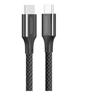  Кабель UGREEN L502 (35203) USB-C to USB-C PD Fast Charging Braided Cable 5A Max 0.5m Black 