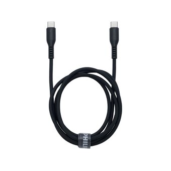  Кабель Philips DLC8601 USB Type-C(m)-USB Type-C(m) 1.2м черный коробка 