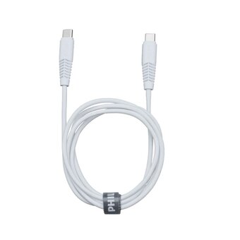  Кабель Philips DLC5531CW/97 USB C-USB C 25W 1.2м белый 