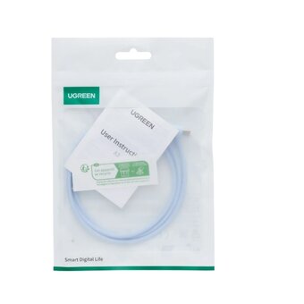  Кабель UGREEN US264 (25310) 60W USB-C 2.0 Male To USB-C 2.0 Male 3A Data Cable 1m Blue 