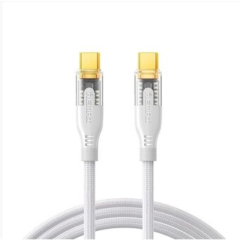  Дата-кабель REMAX RC-C170 Explore Series Gen2 60W Cyberpunk PD Fast Charging Data Cable C-C белый 