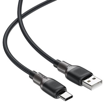  Дата-кабель ACEFAST C10-04 USB-A to USB-C silicone braid charging data cable 1,2м черный 