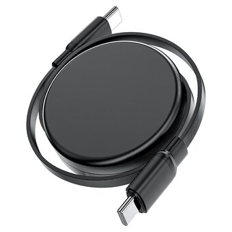  Кабель ACEFAST AF-C13-03-BK USB-C - USB-C 60W Retractable Charging Data Cable Black 