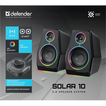  Колонки DEFENDER Solar 10 (65940) 