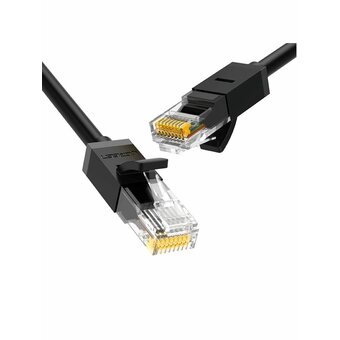  Кабель UGREEN NW102 20159 Cat6 8-Core U/UTP Ethernet Cable 1m Black 