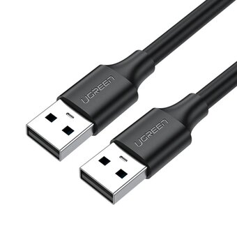  Кабель UGREEN US102 (10308) USB 2.0 A Male to A Male Cable 0,5m черный 