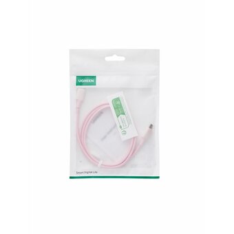 Кабель UGREEN US264 (65124) 60W USB-C 2.0 Male To USB-C 2.0 Male 3A Data Cable 1m Pink 