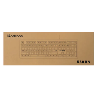  Клавиатура DEFENDER Karon GK-129 (45129) RU бел/зел/радуж 