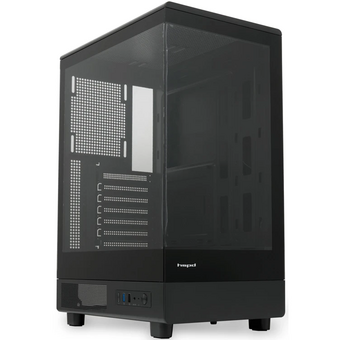  Корпус HSPD F510 (F510-TGBK), без БП, Panoramic Mid Tower, Black, TG, 0.5 SPCC, no fans ATX, mITX 180/280/160mm 1x2.5", 7xPCI 1xUSB-A 3.0, 1.0 