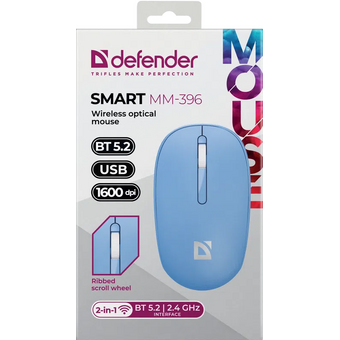 Мышь DEFENDER Smart MM-396 (52397) Синий 