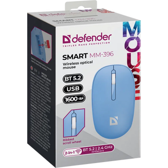  Мышь DEFENDER Smart MM-396 (52397) Синий 