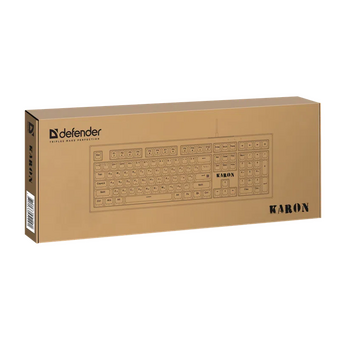  Клавиатура DEFENDER Karon GK-129 (45129) RU бел/зел/радуж 