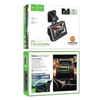  Автомобильный видеорегистратор HOCO DV2 Driving recorder black 