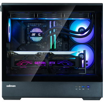  Корпус Zalman P30 Black V2 mATX Mini Tower PC Case, ARGB Fanx3 