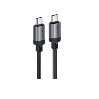  Кабель ACEFAST AF-C20-03-BK USB-C To USB-C Aluminum Alloy Charging Data Cable Black 