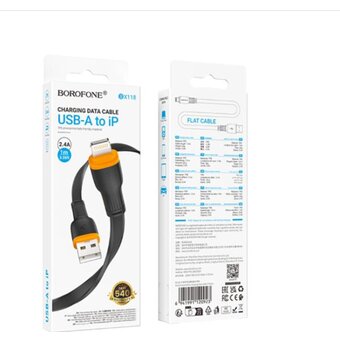  Дата-кабель BOROFONE BX118 Esplendido iP черный 