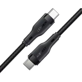  Кабель ACEFAST AF-C8-03-BK USB-C to USB-C charging data cable Black 