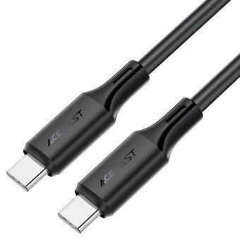  Кабель ACEFAST AF-C17-03-BK USB-C To USB-C Silicone Charging Data Cable Black 