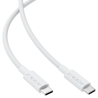  Кабель ACEFAST C18-03 (AF-C18-03-WH) USB-C To USB-C Braid Charging Data Cable White 