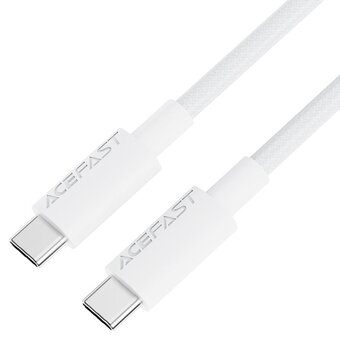  Кабель ACEFAST C18-03 (AF-C18-03-WH) USB-C To USB-C Braid Charging Data Cable White 