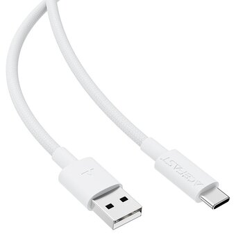  Кабель ACEFAST AF-C18-04-WH USB-A To USB-C Braid Charging Data Cable White 