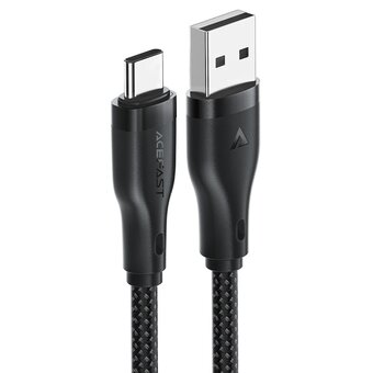  Кабель ACEFAST AF-C8-04-BK USB-A to USB-C charging data cable Black 