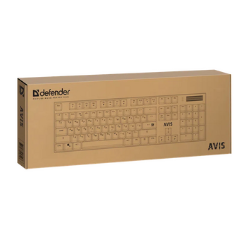  Клавиатура DEFENDER Avis GK-312 (45312) RU черн/радуж 