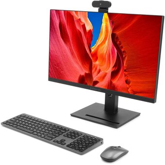  Моноблок Digma Pro Vision (DM23P7-ADXW04) 23.8" Full HD i7 1255U (1.7) 16Gb SSD512Gb UHDG CR W11P Eth WiFi BT 90W клавиатура мышь Cam черный 1920x1080 