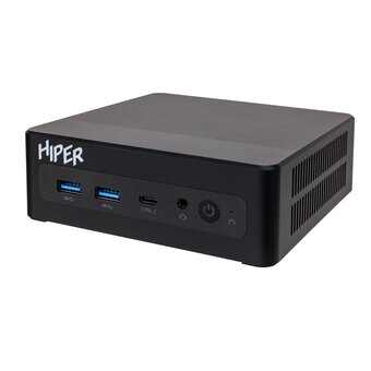  Неттоп Hiper FACTUM FN2 (FN2-i31315R8N2I6BWP) Intel Core i3 1315U(1.2Ghz)/8192Mb/256PCISSDGb/noDVD/BT/WiFi/0.4kg/черный/Win11Pro 