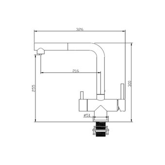  Смеситель для кухни EMAR Quartz 7017.7 Антрацит 