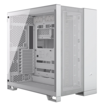  Корпус Corsair 6500D Airflow (CC-9011260-WW) без БП, White, Midi-Tower, TG, no fan, 4xUSB-A 3.2, 1xUSB Type-C, E-ATX, ATX, mITX 