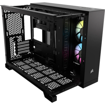  Корпус Corsair iCUE Link 2500X RGB (CC-9011267-WW) без БП, Black, Midi-Tower, TG, 2x120mm 2xUSB-A 3.2, 1xUSB Type-C, mATX, mITX 