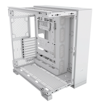  Корпус Corsair 6500D Airflow (CC-9011260-WW) без БП, White, Midi-Tower, TG, no fan, 4xUSB-A 3.2, 1xUSB Type-C, E-ATX, ATX, mITX 