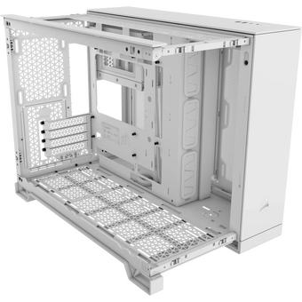  Корпус Corsair 2500X Airflow (CC-9011266-WW) без БП, White, Midi-Tower, TG, no fan, 2xUSB-A 3.2, 1xUSB Type-C, mATX, mITX 