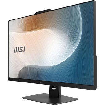  Моноблок MSI Modern AM272P 12M-1246RU (9S6-AF8211-1246) 27" Full HD i5 1235U (1.3) 16Gb SSD500Gb Iris Xe W11P GbitEth 120W клавиатура мышь Cam черный 
