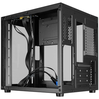  Корпус Ginzzu V100 закаленное стекло 1*USB 3.0,1*USB 2.0, AU mATX 