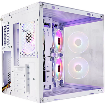  Корпус Ginzzu V250 White 3*Fan 12LD4 