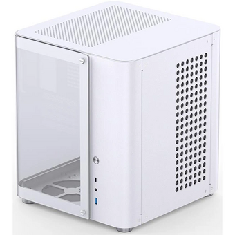 Корпус JONSBO TK-1 White без БП, Mini-Tower, TG, no fan, 1xUSB-A 3.2 + mATX, mITX 