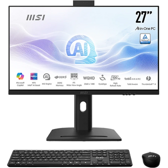  Моноблок MSI Modern AM273QP AI 1UM-240XRU (9S6-AF0111-240) 27"(2560x1440 (матовый) IPS)/Intel Core Ultra 5 125H(1.2Ghz)/32768Mb/512PCISSDGb/noDVD 