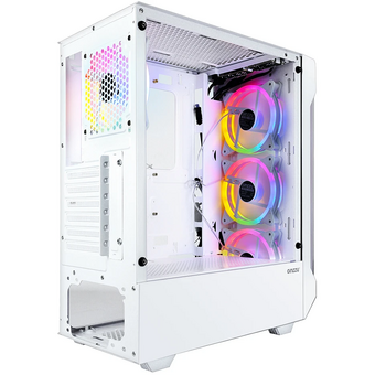  Корпус Ginzzu CL330 Fan 12см FRGB*4 (Белый) 