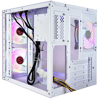  Корпус Ginzzu V250 White 3*Fan 12LD4 