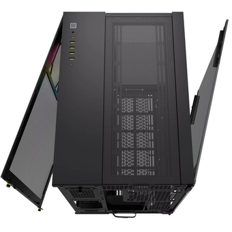  Корпус Corsair iCUE Link 6500X RGB (CC-9011269-WW) без БП, Black, Midi-Tower, TG, 3x120mm 4xUSB-A 3.2, 1xUSB Type-C, E-ATX, ATX, mITX 