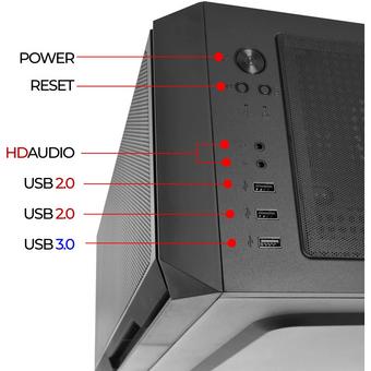  Корпус Ginzzu CL580 mATX 