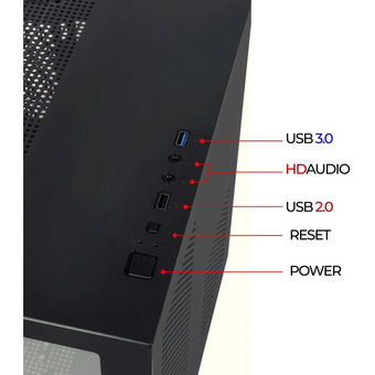  Корпус Ginzzu V150 3*Fan 12LC4 