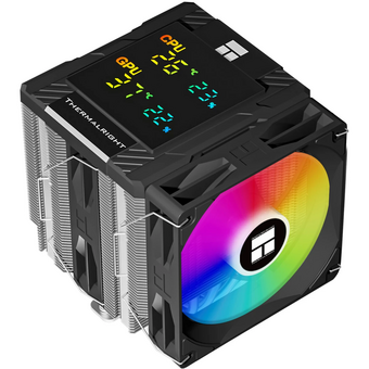  Кулер Thermalright Peerless Assassin 120 Digital ARGB Black LGA115X/1200/1700/1851AM4/AM5 (Dual Tower, 2x120mm ARGB PWM Fan, медное основание) 