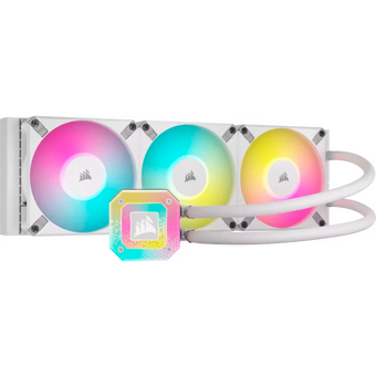  СВО Corsair iCUE H150i Elite Capellix XT White CW-9060073-WW (360mm, White, RGB/ Fans: 3x120mm, 65.57CFM, 37 