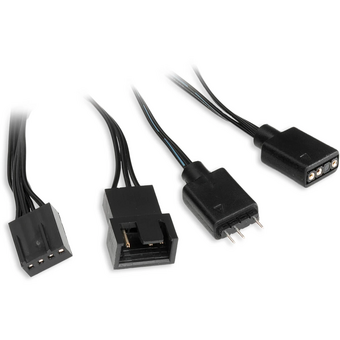  Кулер HSPD FN027R (FN027R-120BK-ARGB) Black (120x120x25mm, 4-pin PWM, ARGB, 48.6CFM, 30.1dBA, 1500RPM 