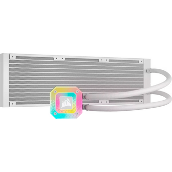  СВО Corsair iCUE H150i Elite Capellix XT White CW-9060073-WW (360mm, White, RGB/ Fans: 3x120mm, 65.57CFM, 37 