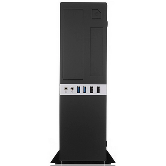  Корпус Foxline FL-203 mATX Desktop w/o PSU, 2xUSB3.0, toolless, Black, 8cm. fan, no powercord 
